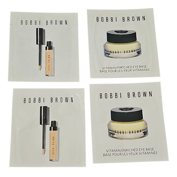 Bobbi Brown Warm Beige Concealer & Vitamin Enriched Eye Base Sample Four Bundle - Picture 1 of 4